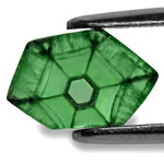 1.97-Carat Unique Intense Green Hexagonal Trapiche Emerald