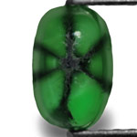 2.25-Carat Rich Green Oval-Cut Trapiche Emerald from Colombia