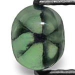 1.14-Carat Pale Green Oval-Cut Trapiche Emerald from Colombia
