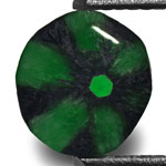 0.57-Carat Intense Green Trapiche Emerald from Muzo, Colombia