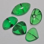7.48-Carat 5-Pc Lot of Free-Form Colombian Trapiche Emeralds
