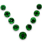 19.00-Carat Exclusive 9-Pc Set of Colombian Trapiche Emeralds