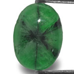 2.02-Carat Oval-Cut Trapiche Emerald from Muzo Mines, Colombia