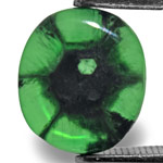 1.84-Carat Intense Green Trapiche Emerald from Colombia