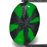 0.99-Carat Wonderful Intense Royal Green Trapiche Emerald