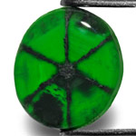 2.40-Carat Intense Royal Green Trapiche Emerald from Colombia