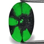1.60-Carat Oval-Cut Royal Green Trapiche Emerald from Colombia