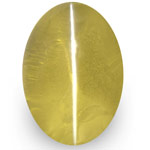 1.47-Carat Brownish Yellow Chrysoberyl Cat's Eye from Sri Lanka