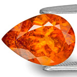 2.87-Carat Bright Neon Orange Clinohumite from Tanzania