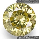 0.11-Carat VS2 Fancy Vivid Yellow Natural Diamond