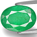 4.15-Carat Medium Green Oval-Cut Emerald from Zimbabwe