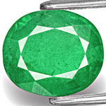 4.09-Carat Bright Green Emerald from Sandawana, Zimbabwe