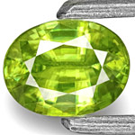 0.38-Carat Sparkling VVS-Clarity Neon Green Indian Sphene