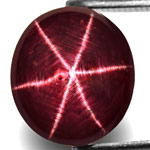 7.54-Carat Pigeon Blood Red Indian Star Ruby with Dancing Star