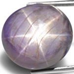 28.38-Carat Greyish Violet Star Sapphire with Sharp Star (AIGS)