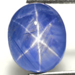 5.03-Carat Unheated Intense Blue Star Sapphire from Burma