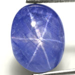 6.10-Carat Intense Blue Star Sapphire from Burma