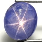 5.19-Carat Greyish Blue Star Sapphire from Burma