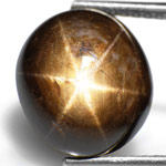 8.53-Carat Beautiful Golden-Black Star Sapphire (AIGS-Certified)