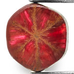 0.50-Carat Deep Red Trapiche Ruby from Mogok, Burma