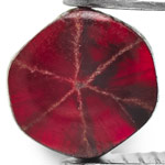 0.54-Carat Exceptional Pigeon Blood Red Trapiche Ruby from Burma