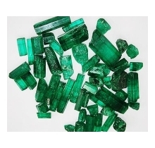 Rough Colombian Emeralds from El Chivor