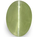 8.41-Carat Indian Chrysoberyl Cat's Eye with Strong Chatoyance
