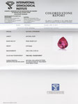 0.73-Carat Lively Pear-Shaped Vivid Pink Red Burmese Ruby (UH)