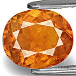 2.90-Carat Dark Orange Clinohumite from Pamir Mountains