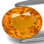 3.05-Carat Vivid Yellowish Orange Eye-Clean Tajik Clinohumite