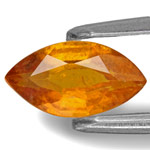 0.98-Carat Orangish Yellow Marquise-Cut Tajik Clinohumite