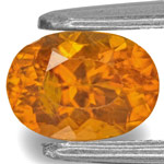 1.16-Carat Splendid Fiery Orange Clinohumite from Tajikistan