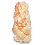 24.61-Carat Japanese White Coral with Intricate Carving Work