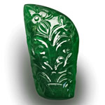 83.39-Carat Large Royal Green Zambian Emerald with Fancy Carving 83.39-Carat Large Royal Green Zambian Emerald with Fancy Carving