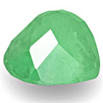 1.59-Carat Heart-Shaped Pastel Green Emerald from Colombia