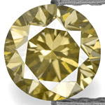 0.74-Carat Fancy Brownish Yellowish Green Diamond from Guinea