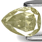 1.01-Carat VS-Clarity Greyish Brown Pear-Shaped Diamond