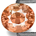 0.58-Carat Unheated Eye-Clean Pinkish Orange Padparadscha