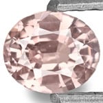 0.59-Carat Eye-Clean Light Orangy Pink Padparadscha Sapphire