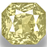 8.84-Carat Shimmering Eye-Clean Light Yellow Sapphire (GIA)