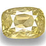 8.15-Carat IGI-Certified Unheated Eye-Clean Yellow Sapphire