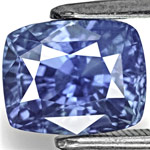 5.10-Carat Lively Intense Blue Unheated Cushion-Cut Sapphire