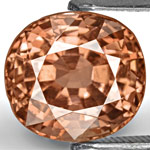 4.00-Carat Eye-Clean Vivid Peachy Brown Spinel from Burma