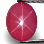 6.51-Carat Deep Pinkish Red Vietnam Star Ruby (Sharp 6-Ray Star)