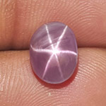 3.49-Carat Purple Pink Star Sapphire with Super Sharp 6-Ray Star