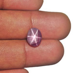 4.94-Carat Purplish Pink Star Sapphire with Extremely Sharp Star