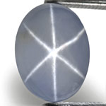 6.72-Carat Light Blue Star Sapphire from Sri Lanka (Sharp Star) 6.72-Carat Light Blue Star Sapphire from Sri Lanka (Sharp Star)
