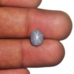 2.73-Carat Unheated Violetish Grey Sri Lankan Star Sapphire