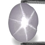 2.35-Carat Soft Violetish White Ceylon Star Sapphire (Unheated)