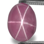 2.32-Carat Purplish Pink Star Sapphire with Sharp 6-Ray Star